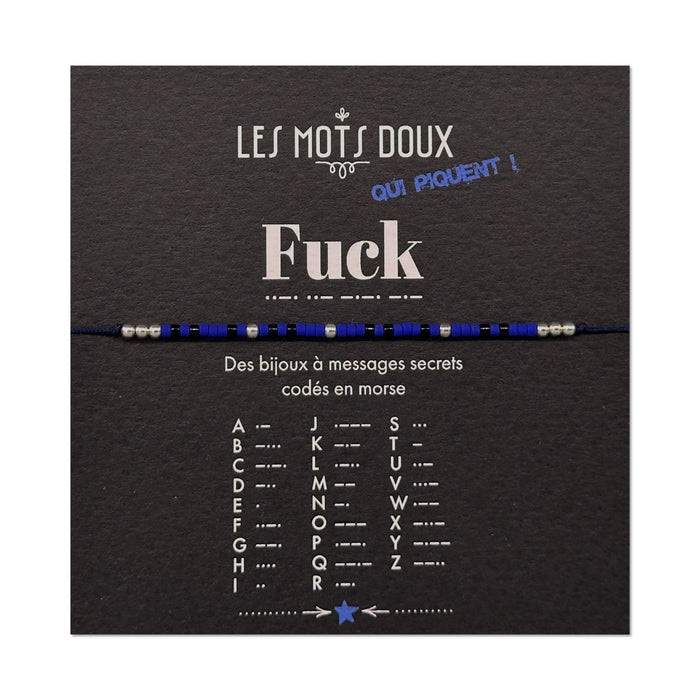 Bracelet code morse - Fuck