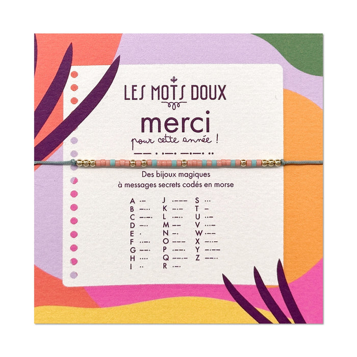 Bracelet Code Morse  -  Merci (pour cette année) !