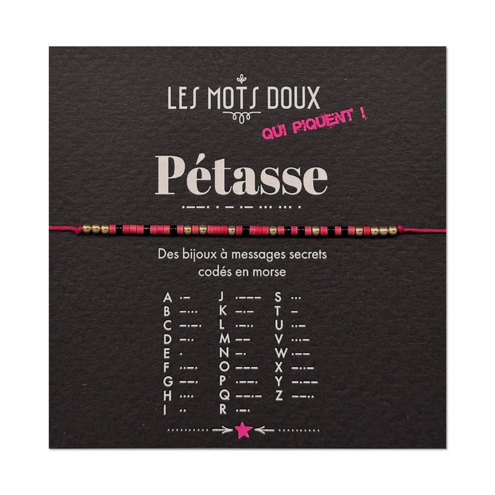 Bracelet code morse - Pétasse
