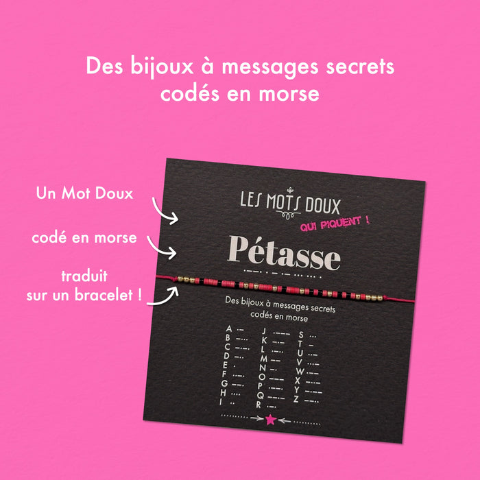Bracelet code morse - Pétasse