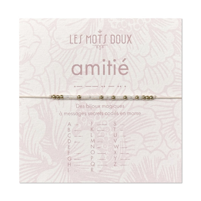 Bracelet Code Morse : Amitié