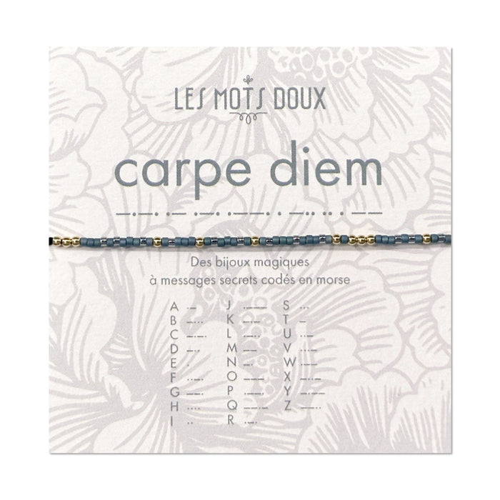 Bracelet Code Morse : Carpe Diem
