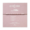 Bracelet Code Morse : Fille