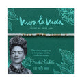 Bracelet code morse Frida Kahlo "Viva la vida"  blanc