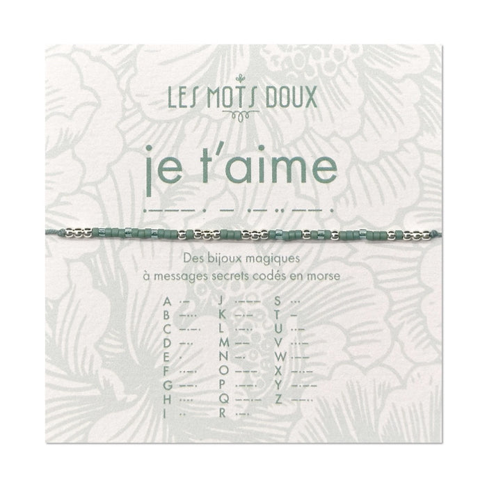 Bracelet Code Morse : Je t’aime