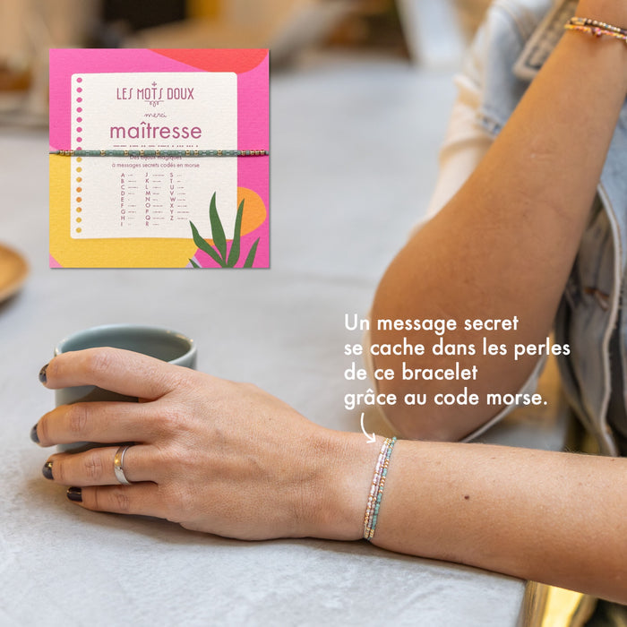 Bracelet Code Morse : Maîtresse