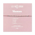 Bracelet Code Morse : Maman (Rose)