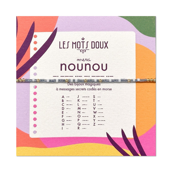 Bracelet Code Morse : Nounou