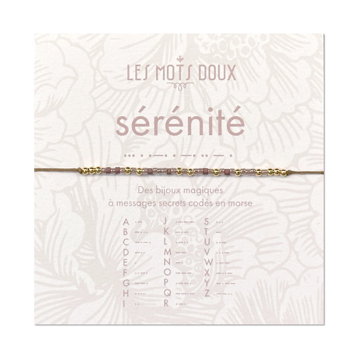Bracelet Code Morse : Sérénité