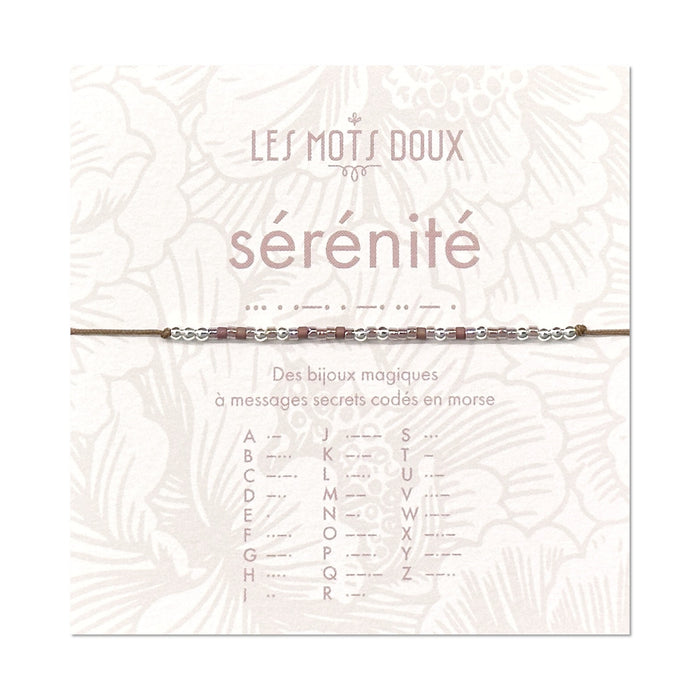 Bracelet Code Morse : Sérénité