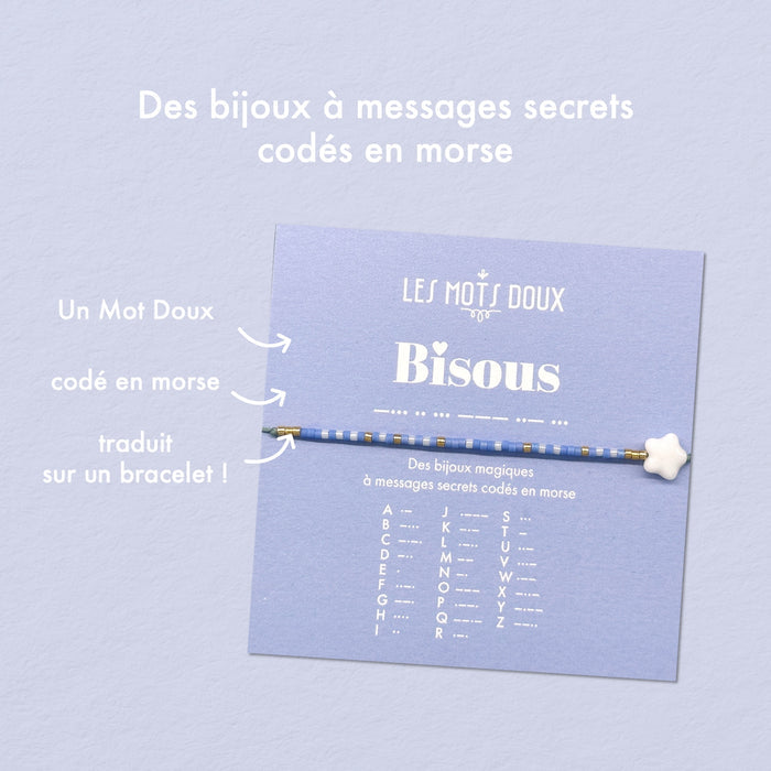 Bracelet enfant Code morse : Bisous