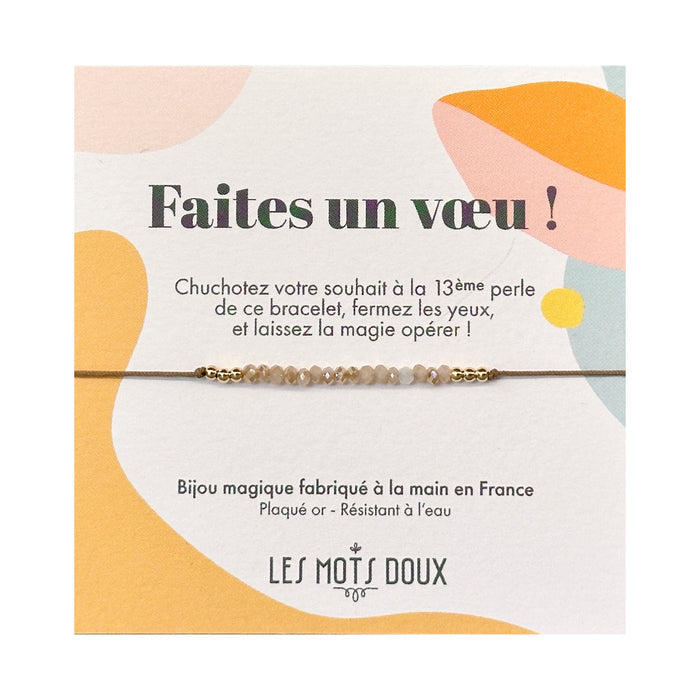 Bracelet Faites un voeu : Champagne
