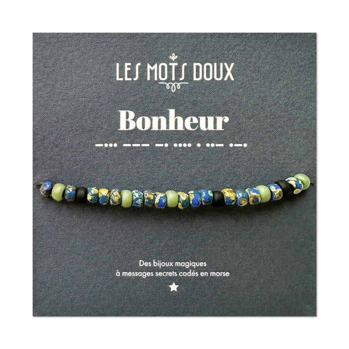 Bracelet homme code morse : Bonheur