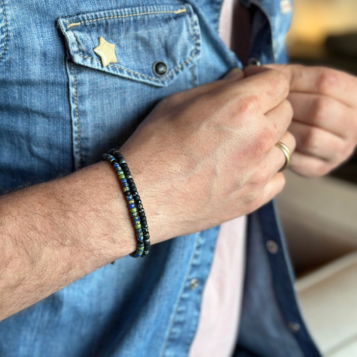 Bracelet homme code morse : Je t'aime