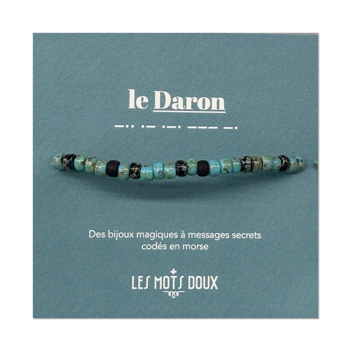 Bracelet homme code morse : le Daron