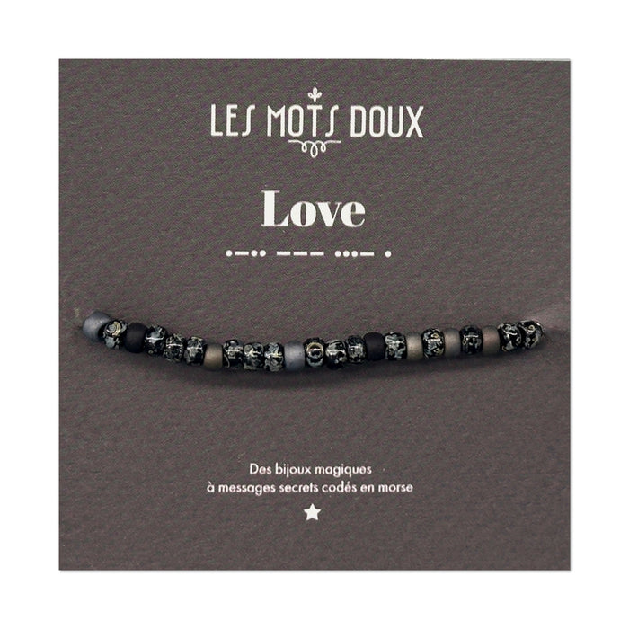 Bracelet homme code morse : Love