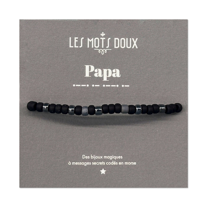Bracelet homme code morse : Papa