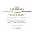 Bracelet "Mon essentiel" cordon noir
