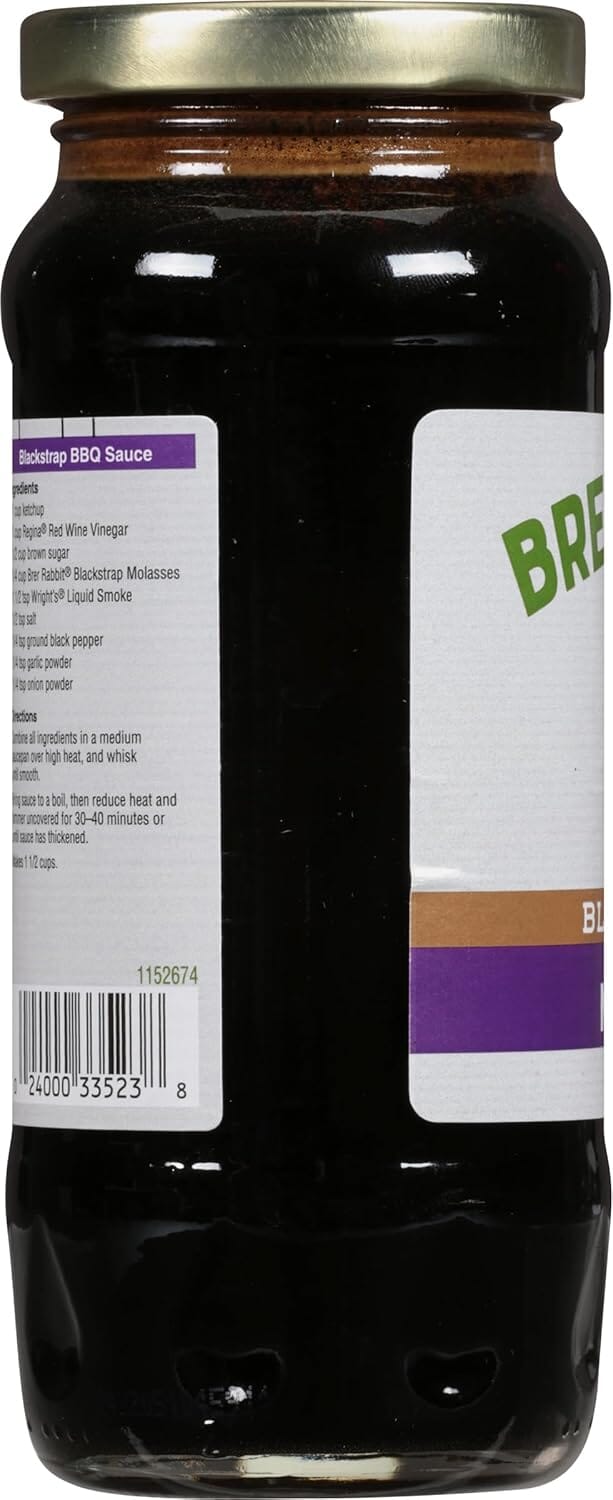 Brer Rabbit Blackstrap Molasses – 12 oz (Pure, Rich & Unsulphured) Brer Rabbit