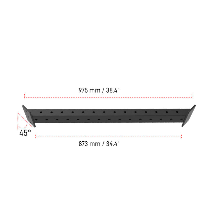 Dimension for Builder Inner Angled CrossBar for 4' or 6' width