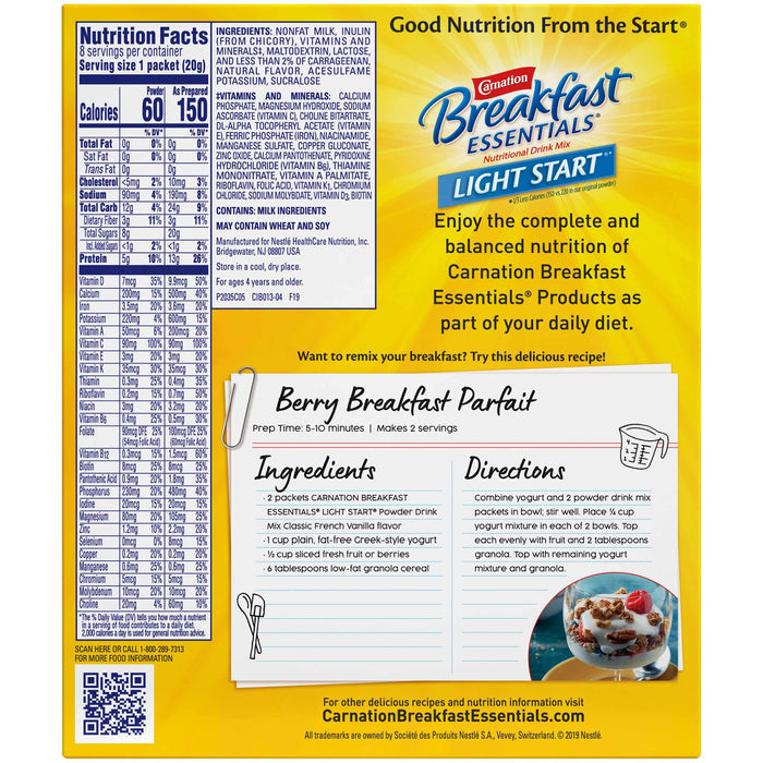 Carnation Breakfast Essentials Drink Mix Nestle
