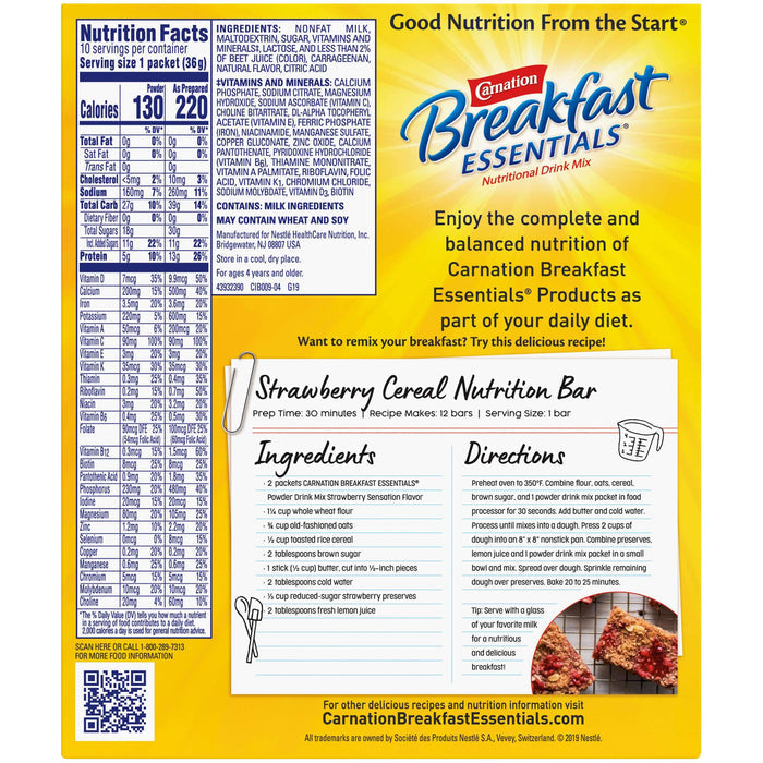 Carnation Breakfast Essentials Drink Mix Nestle