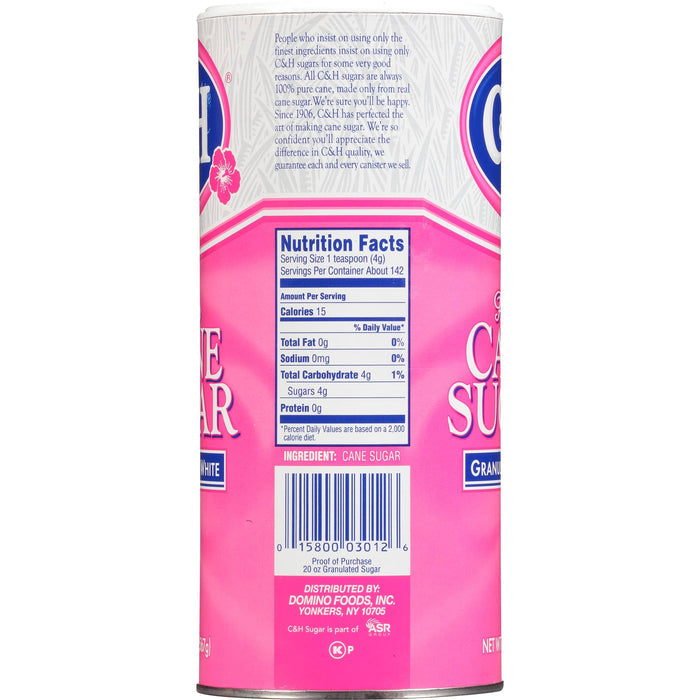 C&H Cane Sugar Canisters C&H