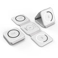 แท่นชาร์จไร้สาย Choetech แบบ 3 in 1 15 วัตต์ สี White