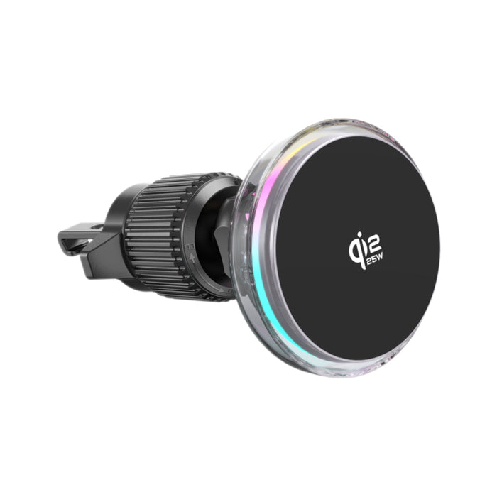 แท่นชาร์จไร้สายในรถ Choetech CoolaX 25W รองรับ Qi2.2 พร้อมพัดลมระบายความร้อน แม่เหล็กแรง ยึดแน่นสำหรับ iPhone 12-17 Series