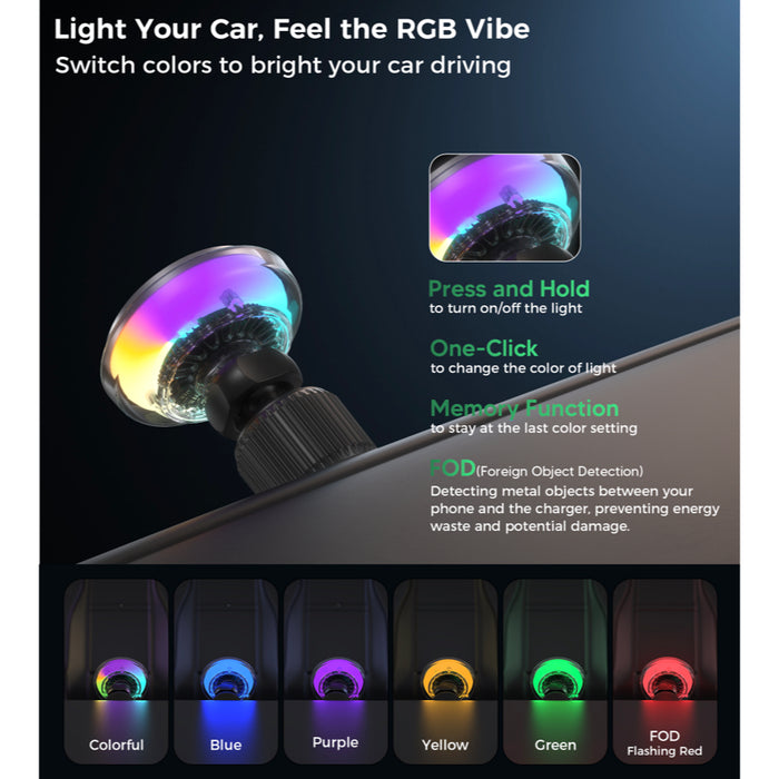 แท่นชาร์จไร้สายในรถ Choetech CoolaX 25W รองรับ Qi2.2 พร้อมพัดลมระบายความร้อน แม่เหล็กแรง ยึดแน่นสำหรับ iPhone 12-17 Series