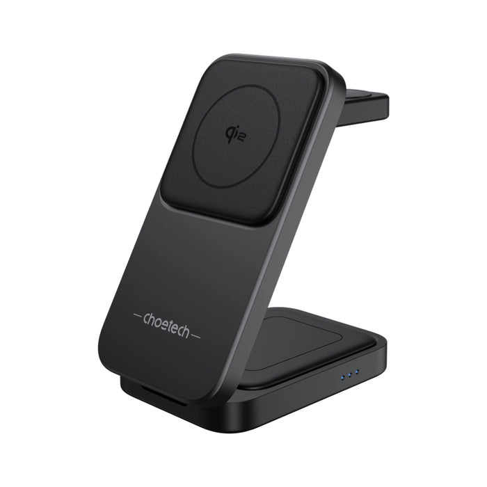Choetech MagLeap 3-in-1 Wireless Charger ชาร์จ iPhone, Apple Watch และ AirPods พร้อมกัน รองรับ Qi2 15W พับได้ พกพาง่าย ถอดแท่นชาร์จนาฬิกาได้