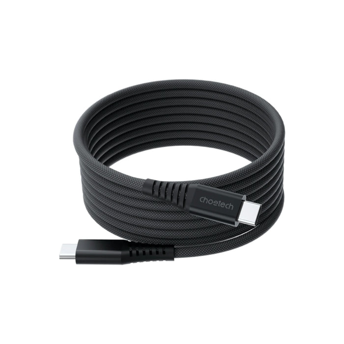 สายชาร์จ Choetech Magnetic Cable C to C 240W ความยาว 1.8 เมตร สี Black