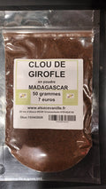Clou de girofle en poudre 50 grammes