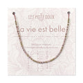 Collier Code Morse : La vie est belle