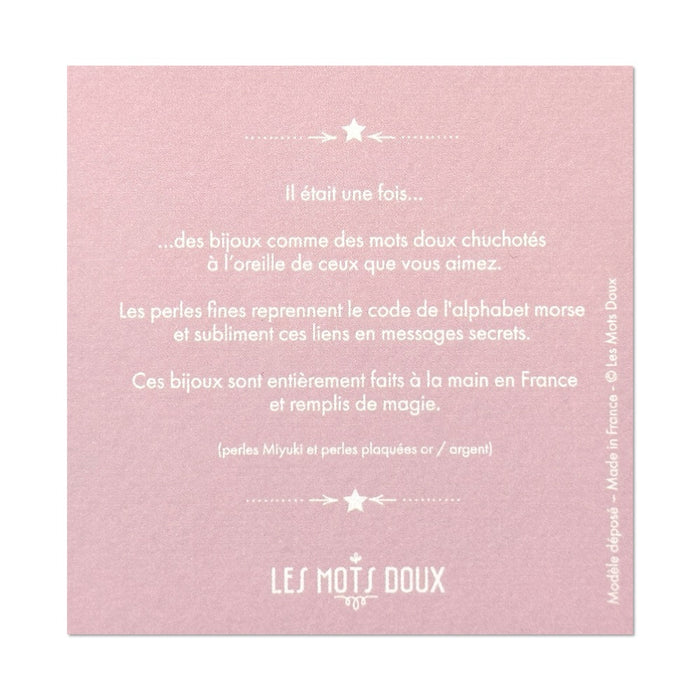 Collier Code Morse : La vie est belle
