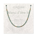 Collier Code Morse : Merci d'être là