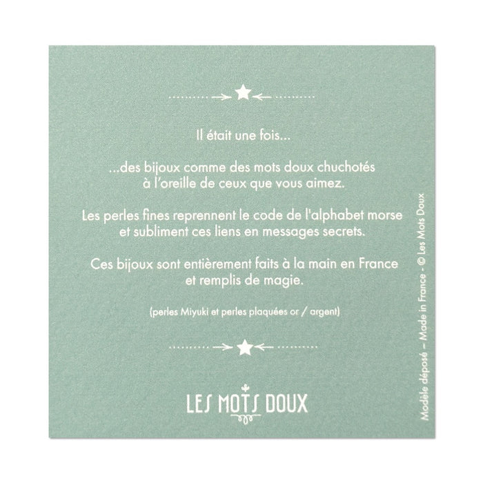 Collier Code Morse : Merci d'être là