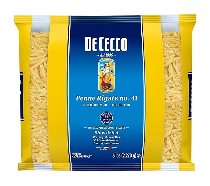 De Cecco Semolina Pasta, Penne Rigate, 5 Lb De Cecco 1 Count