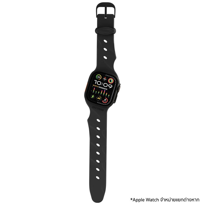 สายนาฬิกา Decoded Silicone Ares Splice for Apple Watch 38/40/41/42 mm - Black