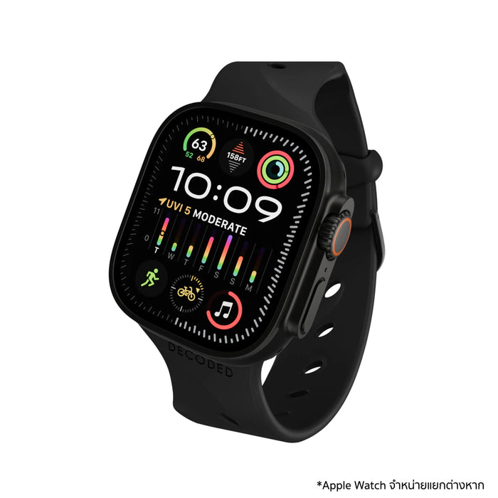 สายนาฬิกา Decoded Silicone Ares Splice for Apple Watch 38/40/41/42 mm - Black