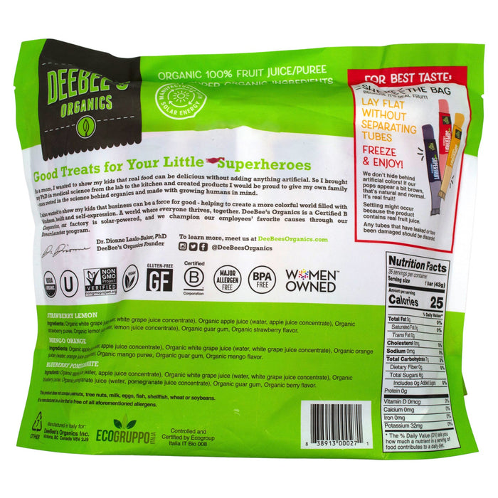 Deebee's Organic Superfruit Freezie Deebee's Organic