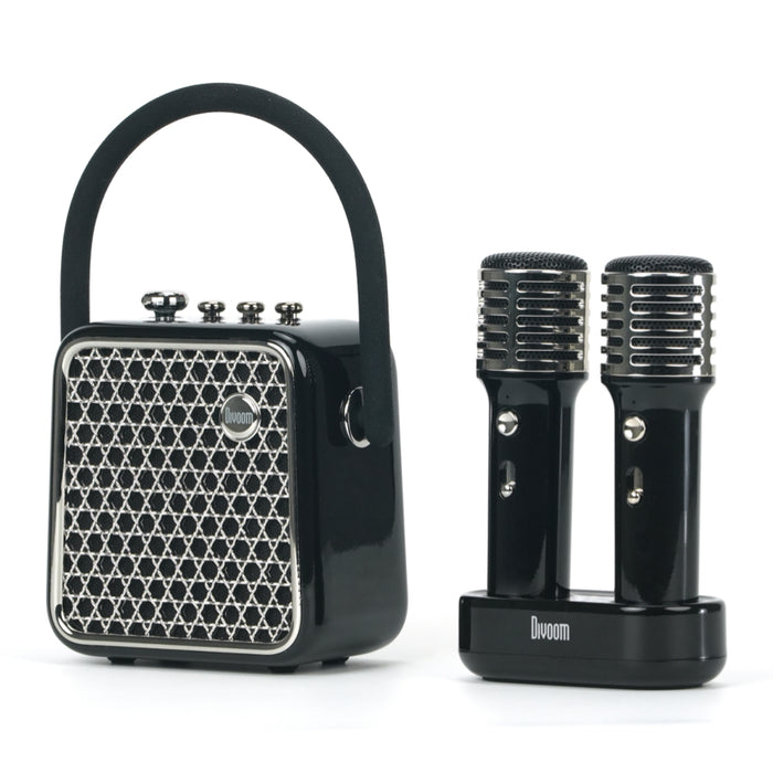 ลำโพงบลูทูธพกพา และ ไมโครโฟน Divoom SongBird-SE สี Black