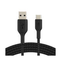 สายเคเบิล Double Nylon Braided Sync and Charge USB-A to C ขนาด 15 วัตต์