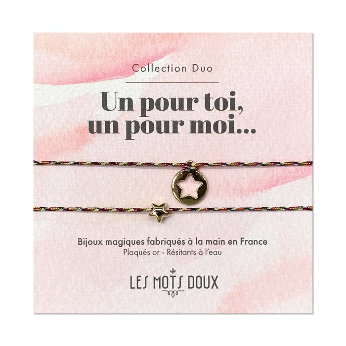Duo de bracelets : Ma petite étoile