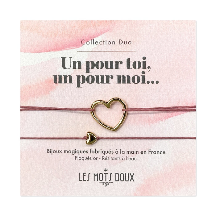 Duo de bracelets : Mon coeur