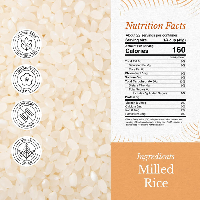 East and Else Japanese Sushi Rice, Short Grain – Multiple Flavors, 2.2 lb East and Else