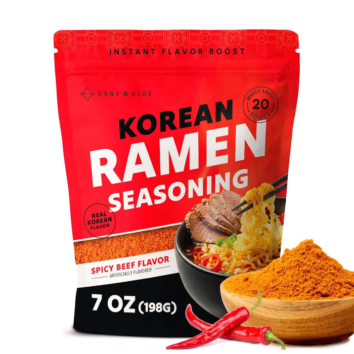 East and Else Korean Spicy Beef, Instant Ramen Seasoning Powder East and Else 7 Ounce