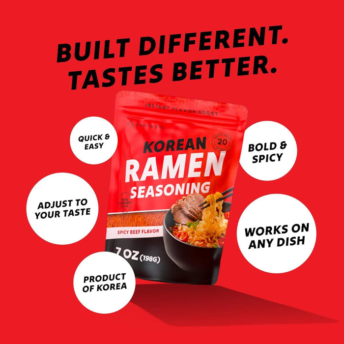 East and Else Korean Spicy Beef, Instant Ramen Seasoning Powder East and Else