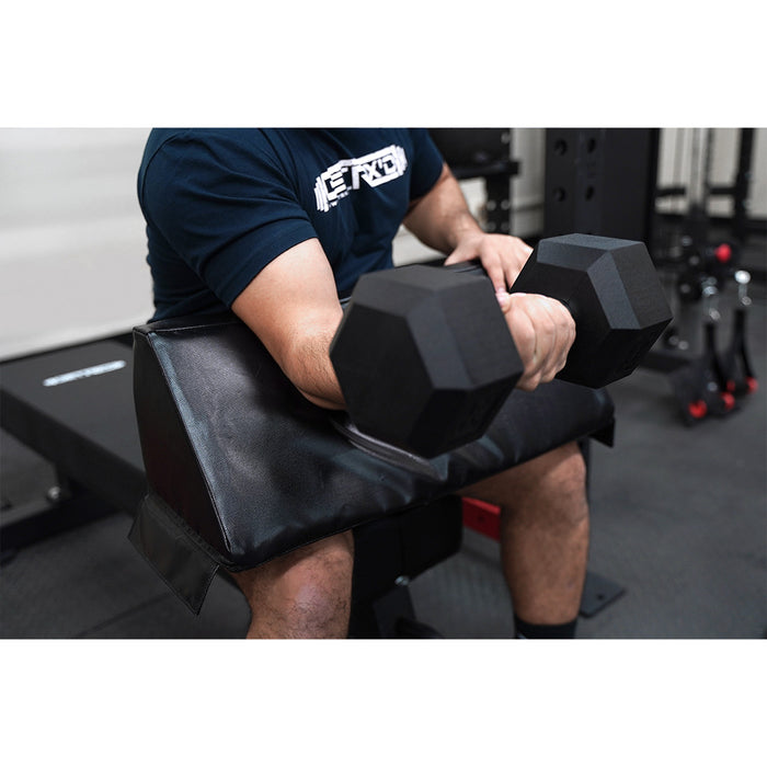 Perform preacher curls using an Edge Set pad