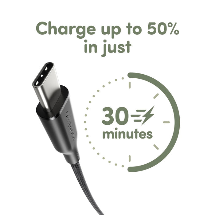 Cable Empower Magnetic 240W สี Space Black ดีไซน์เรียบหรู พร้อมระบบแม่เหล็กช่วยจัดสาย